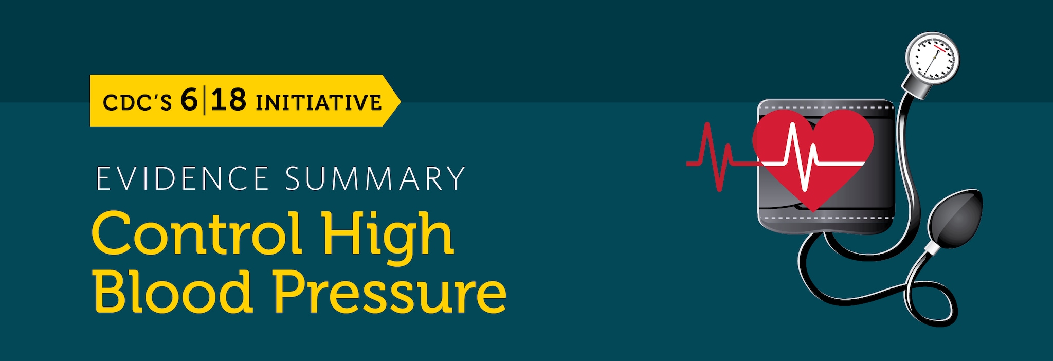 The control high blood pressure evidence summar banner.