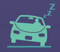 dd-zzzz Car with sleeping driver