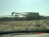 Truck-mounted lattice boom crane involved in the incident 