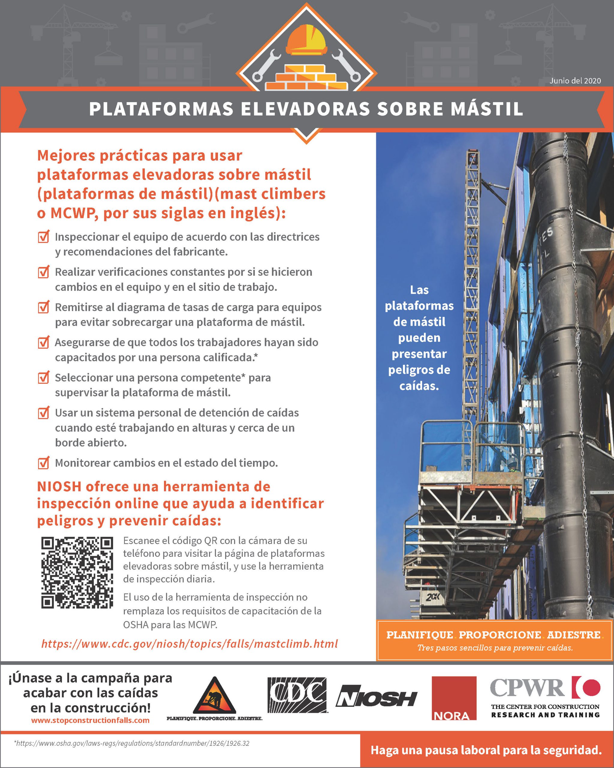 PLATAFORMAS ELEVADORAS SOBRE MÁSTIL