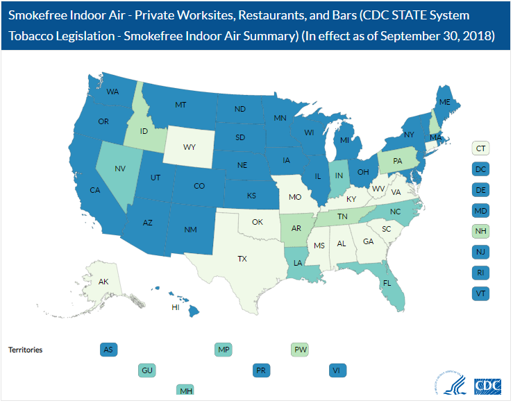 Interactive Maps Smokefree Indoor Air