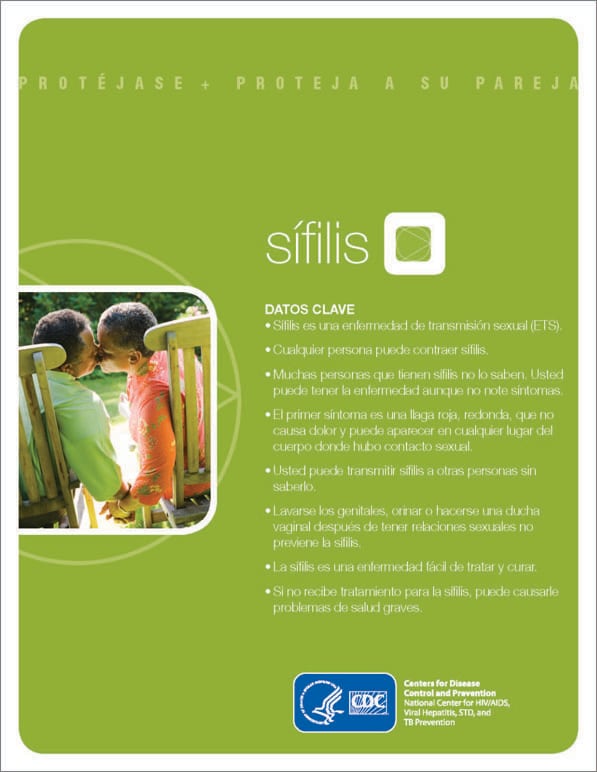 SÃ­filis: la realidad - Folleto