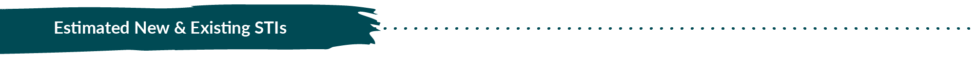 Estimated New and Existing STIs