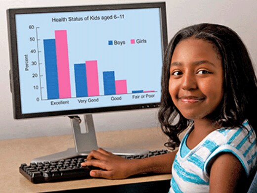 NCHS-DDC Young lady smiling at a computer