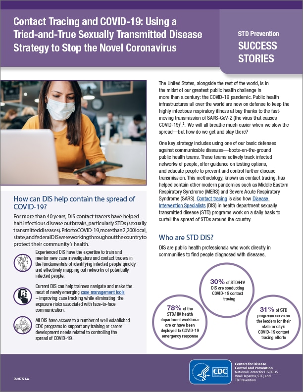 using a tried-and-true sexually transmitted disease strategy to stop the novel coronavirus