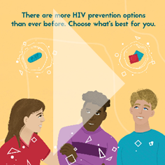 There are more HIV prevention options than ever before. Choose what's right for you.