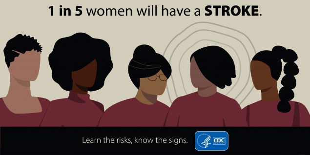 1 in 5 women will have a stroke.