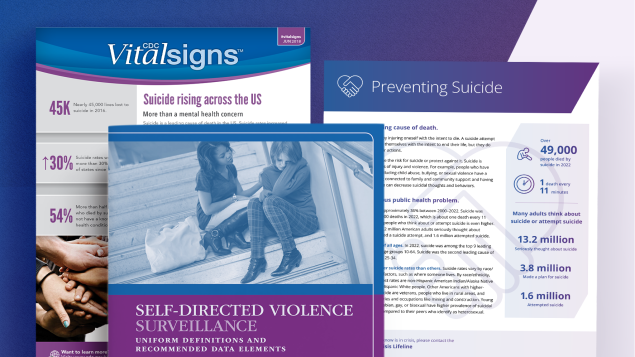 Image of suicide prevention publications