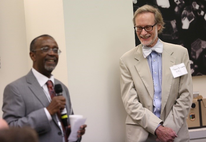 Delton-Atkinson_Steve_Schwartz Delton Atkinson (l) and Dr. Steve Schwartz