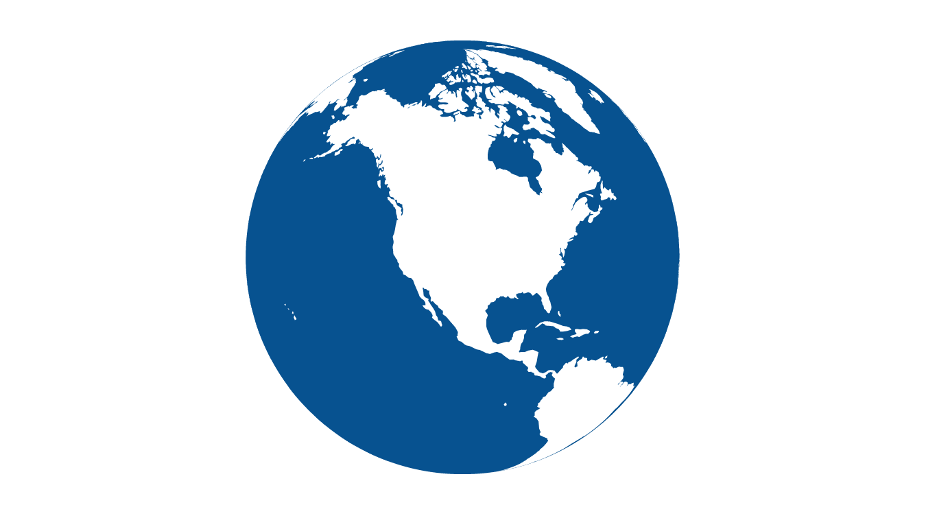 blue and white globe