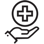 decisions-icon_150x150 medical symbol floating over a hand