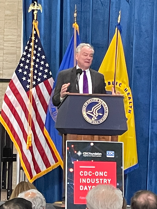 Senator Tim Kaine Senator Tim Kaine shares his passion for data modernization at Industry Day