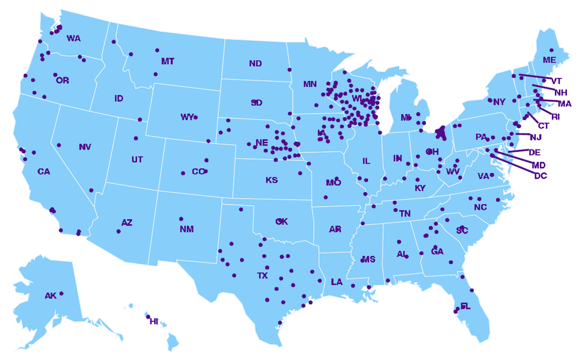 map-labs.png Map of NREVSS laboratories in the U.S.