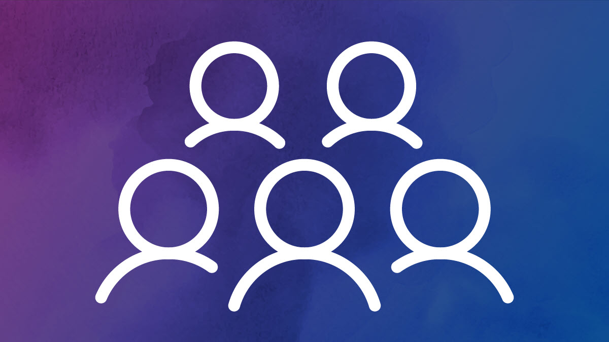 2023 TB Annual Report Demographics Icon Icon drawing of five outlines of people