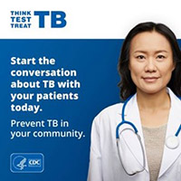 Provider-2-FB Think. Test. Treat TB poster
