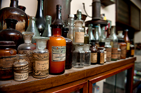 old-medicine-bottles Image of old medicine bottles.