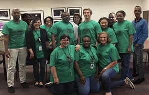 MonroeCounty Photo Caption: The photo is taken at a college campus screening. All international students entering in the fall semester are screened and offered treatment for TB. Front row: Patricia Manuse, Sophia Worrell-Brown, Cindy Collins Back row: Abdirahman Yussuf, Renee Jenkins, Jennifer Ritter, Jazzlyn Ivery-Robinson, Archie Robinson, Leannah Grimsley, Shane Gurnee, Chittadaphone Phouthavong, Sandra Santana, Juireith Donko-Hanson, David Bovard