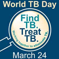 CDC World TB Day Web Graphic Blue Background