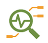 Icon image of a magnifying glass