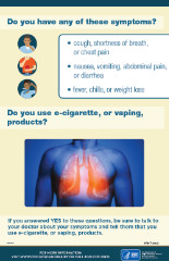 Poster for Clinical Setting Poster: Do You Have Any of These Symptoms?