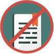 document crossed out