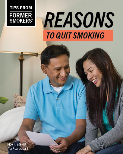 Trifold brochure featuring Tips ad participants that highlights the many benefits of quitting smoking.
