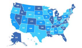 map of United States