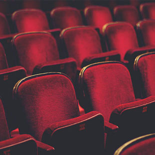 red movie theater seats