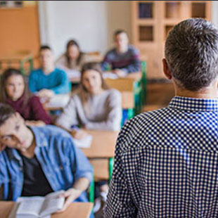 teacher and students in classroom