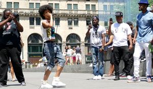 African American band performing