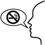 No smoking conversation icon