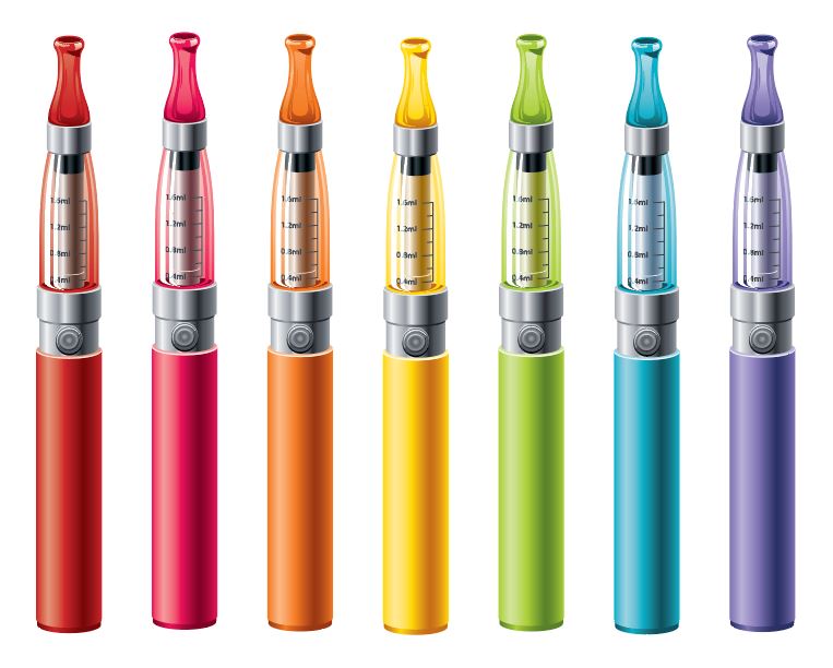 e-cigarettes' in rainbow LGBT colors