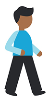 man walking image