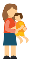 Mother and baby image