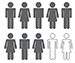 2 out of 10 people icon image