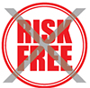 No-risk-free sign image