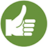 Thumbs up symbol icon