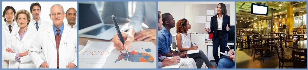 Collage of Partner Audiences Collage of images representing partner audiences