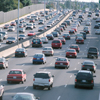 Cars in traffic on the highway