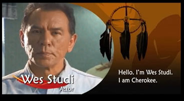 Wes-Studi-PSA.jpg 2. Wes Studi, an actor with a dream catcher displayed