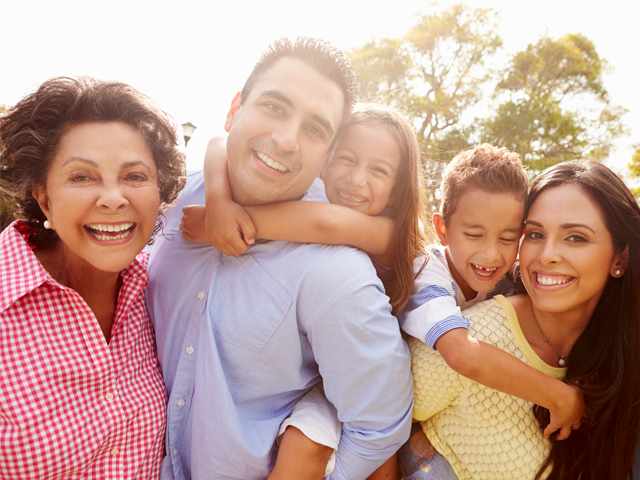 Health Education and Communication Tools Family outside having fun