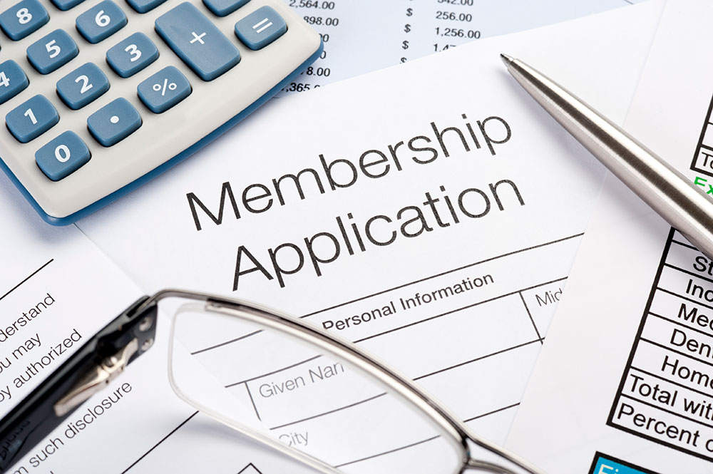 apply-membership.jpg Membership application Form with pen and calculator