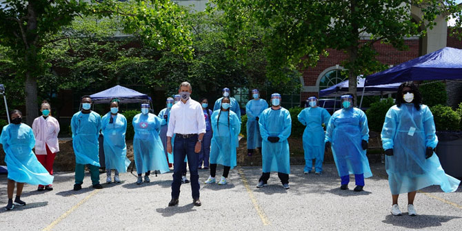 Staff members of Federally Qualified Health Centers at Mt. Zion Baptist Church in Nashville at a COVID-19 testing event. Staff members of Federally Qualified Health Centers at Mt. Zion Baptist Church in Nashville at a COVID-19 testing event.
