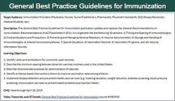continuing-ed General Best Practice Guidelines for Immunization Continuing Education.