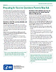 Preparing for Vaccine Questions Parents May Ask