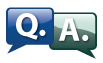 QA_teal Question and Answer icon