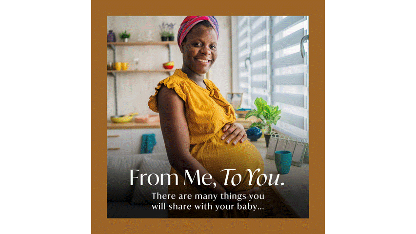 A pregnant women, an expectant couple, and a parent with a newborn.