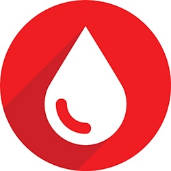 blood-drop-sign.jpg Blood drop sign icon.