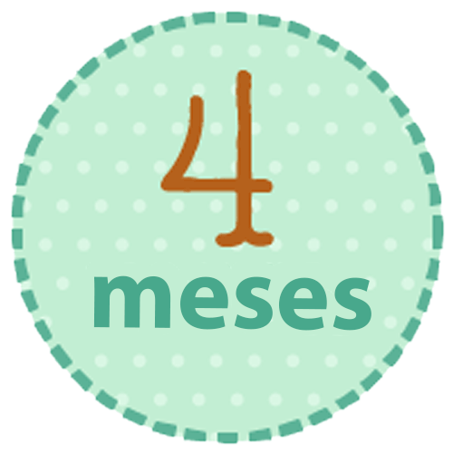 Calcomanía de 4 meses