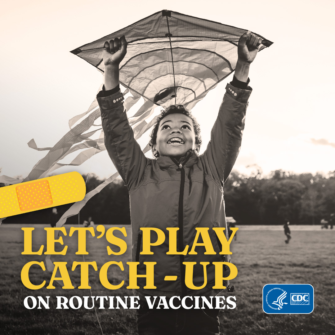 childhood-catch-up-routine-vaccines-fb-c Let's Play Catch-Up. Child flying a kite.